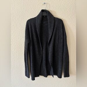 GAP Wool blend Women's Charcoal Beige Cardigan Sweater M